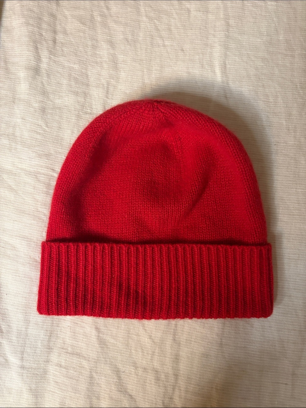 Charter Club Red Cuffed Knit Beanie